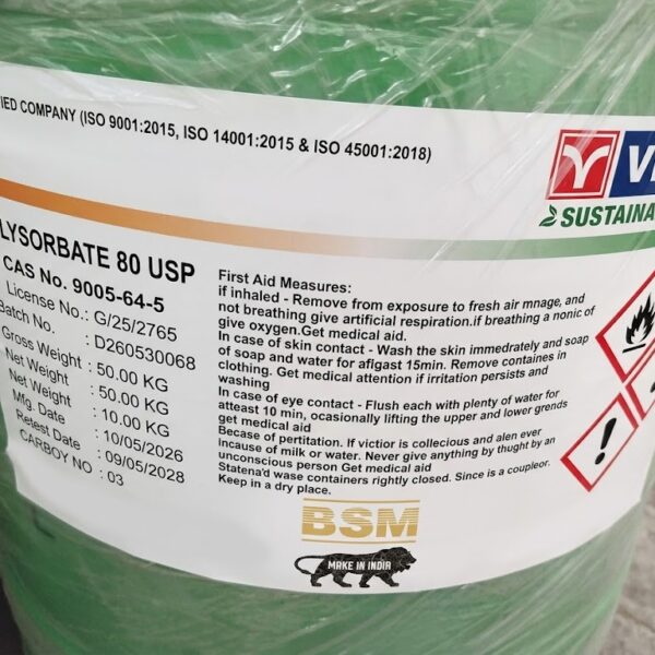Polysorbate 80 (Tween 80) IP/USP/Ph. Eur.